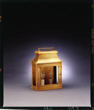 Northeast Lantern 5711-AB-CIM-CSG - Pagoda Wall Antique Brass Medium Base Socket With Chimney Clear Seedy Glass
