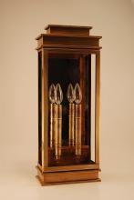 Northeast Lantern 8851-AB-LT2-CSG-PM - Wall Antique Brass 2 Candelabra Sockets Clear Seedy Glass Plain Mirror